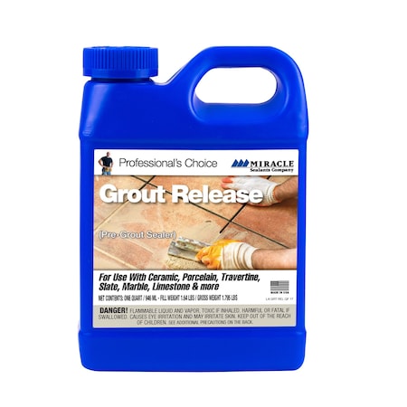 Miracle Sealants Sealant, Grout Release, Quart GRTRELQT6